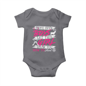 Girl Hunting Baby Onesie Let This Girl Show You How To Hunt TS09 Charcoal Print Your Wear