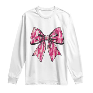 Camo Girl Long Sleeve Shirt Camouflage Bow Coquette Hunting Hunter TS09 White Print Your Wear