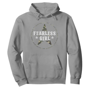 Fearless Girl Camouflage Hoodie TS09 Sport Gray Print Your Wear