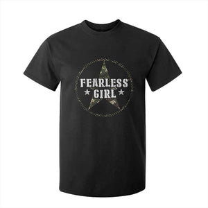 Fearless Girl Camouflage T Shirt For Kid TS09 Black Print Your Wear