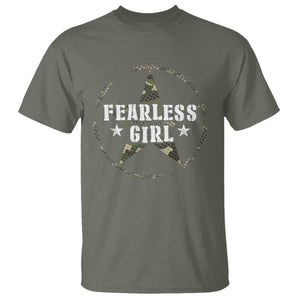 Fearless Girl Camouflage T Shirt TS09 Military Green Print Your Wear