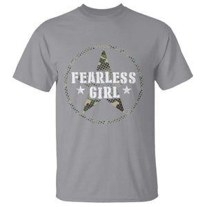Fearless Girl Camouflage T Shirt TS09 Sport Gray Print Your Wear
