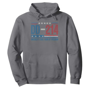 DD-214 Veteran Hoodie America's True Form Of Freedom TS09 Charcoal Print Your Wear