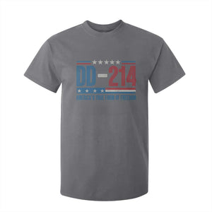 DD-214 Veteran T Shirt For Kid America's True Form Of Freedom TS09 Charcoal Print Your Wear