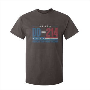 DD-214 Veteran T Shirt For Kid America's True Form Of Freedom TS09 Dark Chocolate Print Your Wear