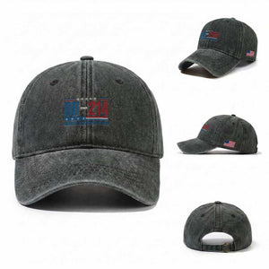 DD-214 Veteran Washed Cotton Baseball Cap America's True Form Of Freedom TS09 Washed Cap Universal Fit Dark Green Print Your Wear