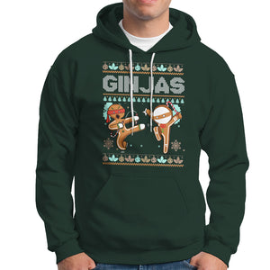 Ginjas Gingerbread Ninjas Funny Christmas Hoodie TS09 Printyourwear