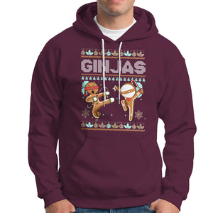 Ginjas Gingerbread Ninjas Funny Christmas Hoodie TS09 Printyourwear