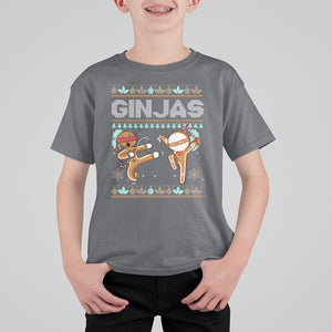 Ginjas Gingerbread Ninjas Funny Christmas T Shirt For Kid TS09 Printyourwear
