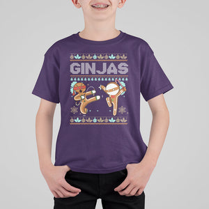 Ginjas Gingerbread Ninjas Funny Christmas T Shirt For Kid TS09 Printyourwear