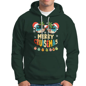 Merry Cruisemas Hawaiian Christmas Palm Tree Sunglass Hoodie TS09 Printyourwear