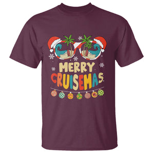 Merry Cruisemas Hawaiian Christmas Palm Tree Sunglass T Shirt TS09 Printyourwear