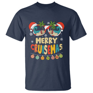 Merry Cruisemas Hawaiian Christmas Palm Tree Sunglass T Shirt TS09 Printyourwear