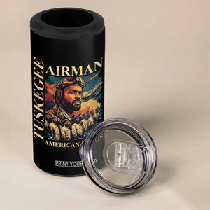 Tuskegee Airman 4 in 1 Can Cooler Tumbler American Heroes US Pilots Black History TS09 Print Your Wear