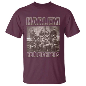 Harlem Hellfighters T Shirt The 369th Infantry Regiment American Black History Military Soldiers TS09 Maroon Print Your Wear