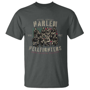 Harlem Hellfighters T Shirt American Military Soldiers Black History TS09 Dark Heather Print Your Wear