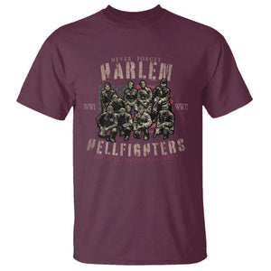 Harlem Hellfighters T Shirt American Military Soldiers Black History TS09 Maroon Print Your Wear