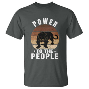 Black Panther Party T Shirt Power To The People Black History TS09 Dark Heather Print Your Wear