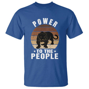 Black Panther Party T Shirt Power To The People Black History TS09 Royal Blue Print Your Wear