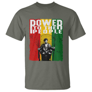 Black Panther Party Huey P. Newton T Shirt Power To The People Black History TS09 Military Green Print Your Wear
