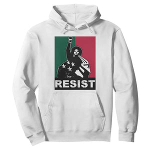 Resist Angela Davis Hoodie Black Panther Party History Civil Rights TS09 White Print Your Wear