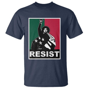 Resist Angela Davis T Shirt Black Panther Party History Civil Rights TS09 Navy Print Your Wear