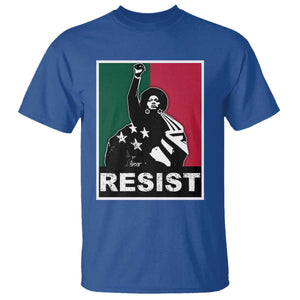 Resist Angela Davis T Shirt Black Panther Party History Civil Rights TS09 Royal Blue Print Your Wear