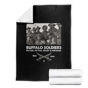 Buffalo Soldiers Throw Blanket We Can We Will Ready Forward Black History TS09 Black Print Your Wear