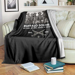 Buffalo Soldiers Throw Blanket We Can We Will Ready Forward Black History TS09 Print Your Wear