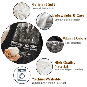 Buffalo Soldiers Throw Blanket We Can We Will Ready Forward Black History TS09 Print Your Wear