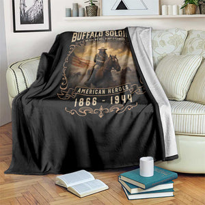 Buffalo Soldiers Throw Blanket American Heros Cavalry Black History TS09 Print Your Wear