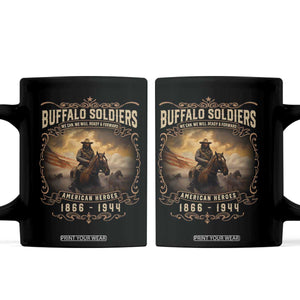 Buffalo Soldiers Coffee Mug American Heros Cavalry Black History TS09 Black Print Your Wear