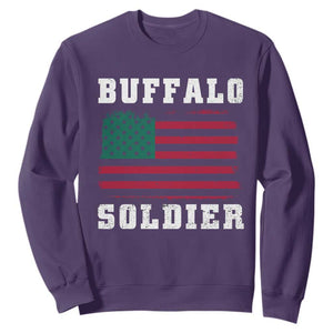 Buffalo Soldiers Sweatshirt - African American Cavalry Black History Military Heritage Pullover TS09 Purple Print Your Wear
