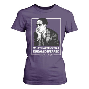 Langston Hughes T Shirt For Women A Dream Deferred Harlem Renaissance Black History TS09 Purple Print Your Wear