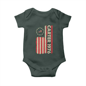 Jimmy Carter Baby Onesie 39th US President 1976 Retro American Flag TS09 Print Your Wear