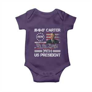 Jimmy Carter Baby Onesie 39th US President 1976 We The People American Flag TS09 Purple Print Your Wear