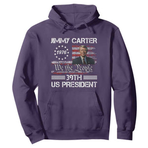 Jimmy Carter Hoodie 39th US President 1976 We The People American Flag TS09 Purple Print Your Wear