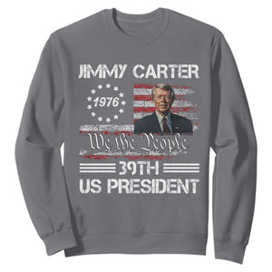 Jimmy Carter Sweatshirt 39th US President 1976 We The People American Flag TS09 Charcoal Print Your Wear