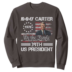 Jimmy Carter Sweatshirt 39th US President 1976 We The People American Flag TS09 Dark Chocolate Print Your Wear