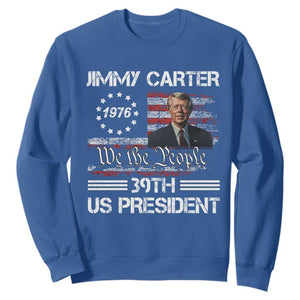 Jimmy Carter Sweatshirt 39th US President 1976 We The People American Flag TS09 Royal Blue Print Your Wear