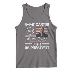 Jimmy Carter Tank Top 39th US President 1976 We The People American Flag TS09 Deep Heather Print Your Wear