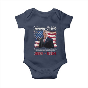 Jimmy Carter Baby Onesie A Legacys Of Peace And Humanitys TS09 Navy Print Your Wear