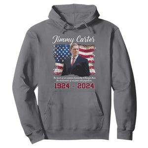 Jimmy Carter Hoodie A Legacys Of Peace And Humanitys TS09 Charcoal Print Your Wear