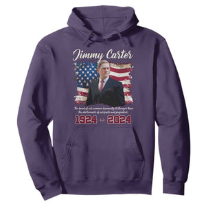 Jimmy Carter Hoodie A Legacys Of Peace And Humanitys TS09 Purple Print Your Wear