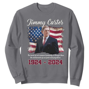 Jimmy Carter Sweatshirt A Legacys Of Peace And Humanitys TS09 Charcoal Print Your Wear