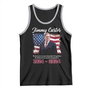Jimmy Carter Tank Top A Legacys Of Peace And Humanitys TS09 Black Athletic Heather Print Your Wear