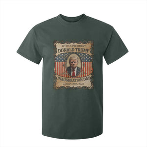 President Donald Trump Inauguration Day 2025 T Shirt For Kid TS09 Dark Forest Green Print Your Wear