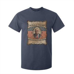 President Donald Trump Inauguration Day 2025 T Shirt For Kid TS09 Navy Print Your Wear