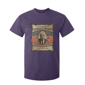 President Donald Trump Inauguration Day 2025 T Shirt For Kid TS09 Purple Print Your Wear
