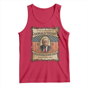 President Donald Trump Inauguration Day 2025 Tank Top TS09 Red Print Your Wear